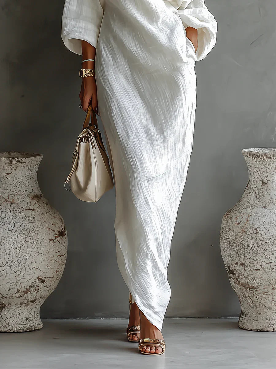 Mélissa - Robe fluide asymétrique