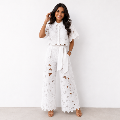 Carla • Ensemble en dentelle florale