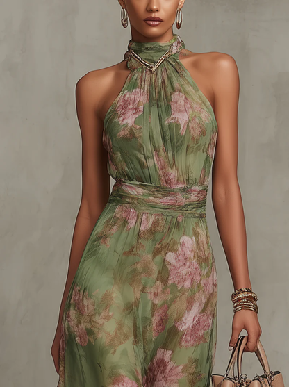 Aria - Robe longue botanique à l'élégance naturelle