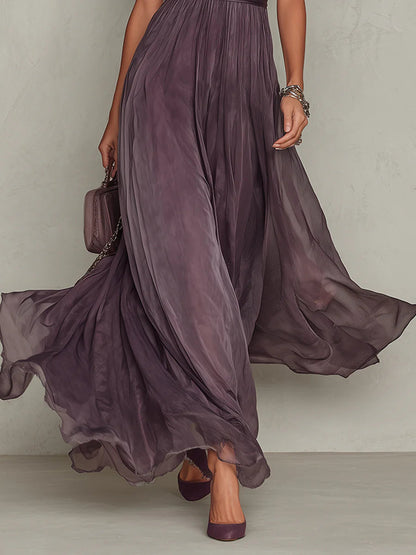 Aurevielle - Robe longue de soirée élégante